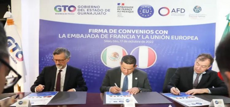 Firman convenios de colaboración Guanajuato y Francia