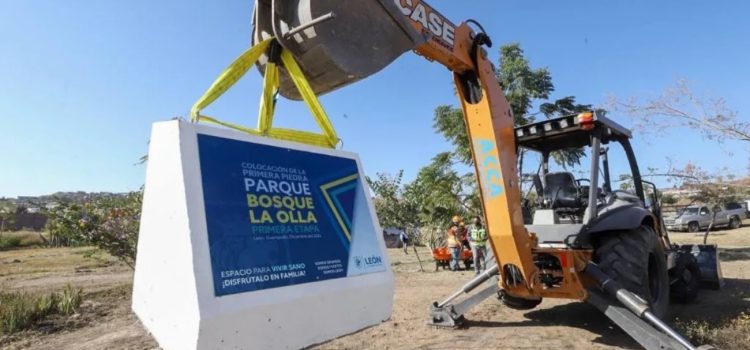 Arranca construcción del Parque Bosque La Olla en León