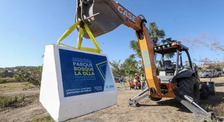 Arranca construcción del Parque Bosque La Olla en León
