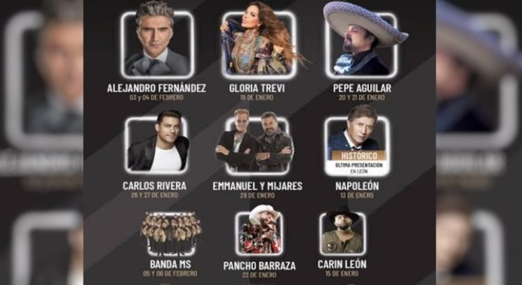 Estos son los artistas que estarán en el Palenque de la Feria de León