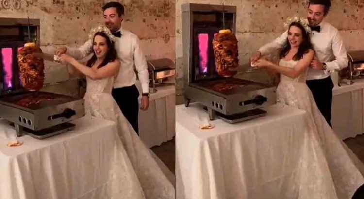 Cuando el trompo al pastor reemplaza al pastel: una boda muy mexicana