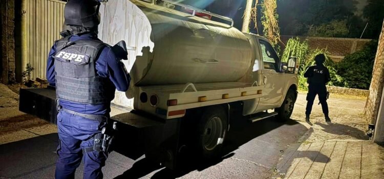 Caen 9 huachicoleros y recuperan 27 mil litros de asfalto en Guanajuato