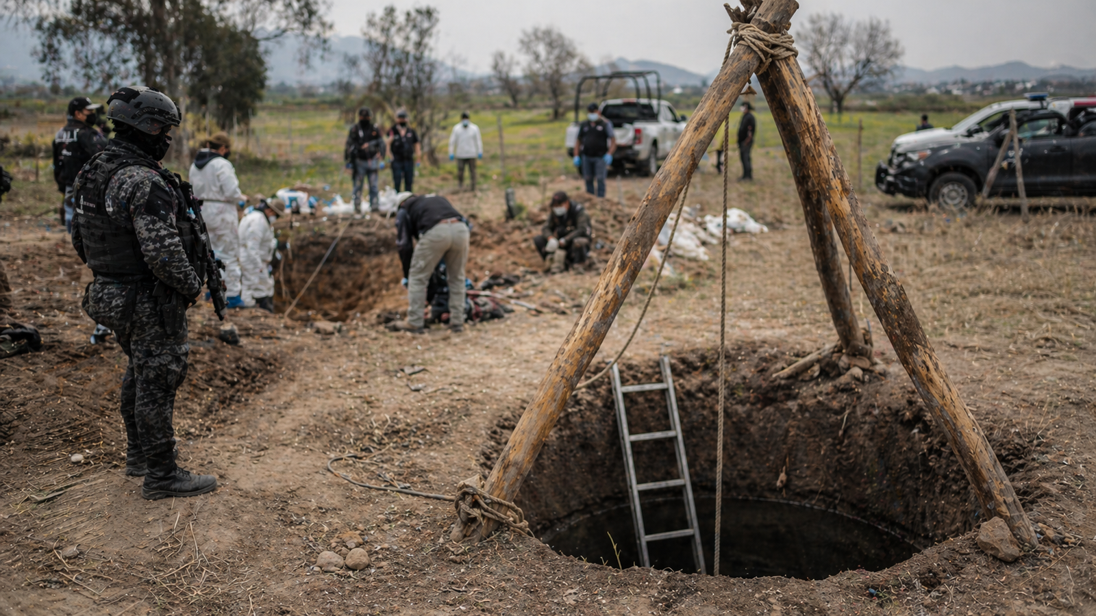 Clausuran siete pozos tras exhumaciones en el llamado “corredor del miedo” en Guanajuato